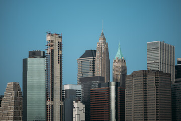 Skyscrapers and modern high-rise buildings in New York City skyline