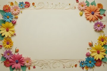 Obraz premium Several different shapes of stationery using floral patterns