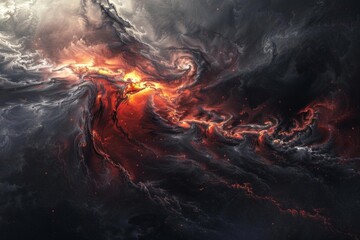 Naklejka premium Tranquil Dusky Landscape