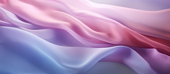 Obraz premium A background image with a pastel fabric texture depicting a flowing motion effect with a vacant space to add content or copy