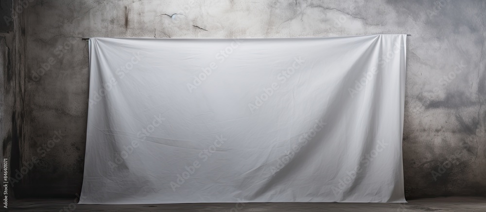 Poster an empty paper sheet is placed against an old metal background providing ample space to add text thi