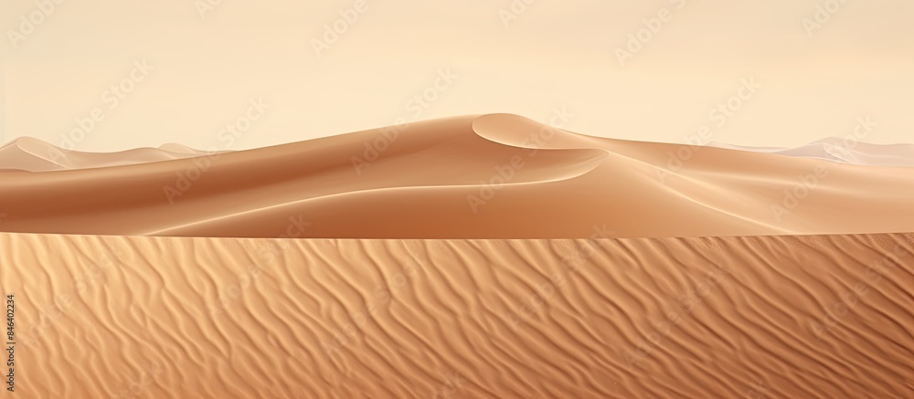 Poster a background made of sand with empty space for adding an image. copy space available