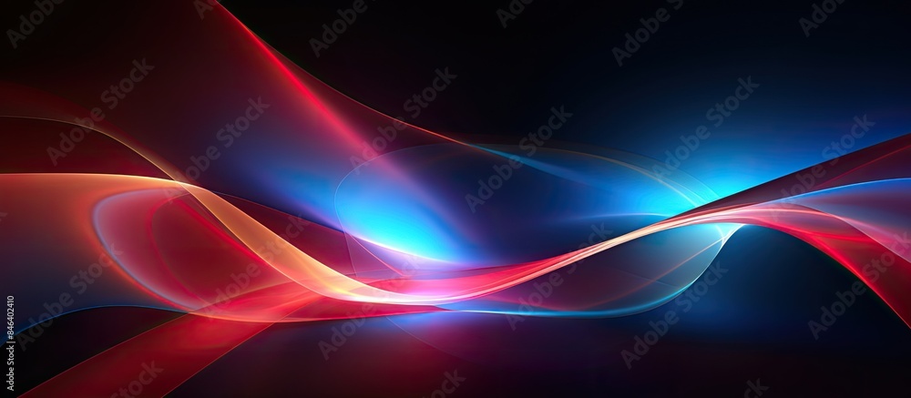 Poster a dynamic and vibrant abstract background showcasing the fast moving lights and curvy lines providin