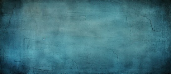 Obraz premium A textured sample of rough marine blue recycled paper with a vignette effect and grungy texture is depicted in the copy space image