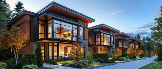 Fototapeta premium A captivating image of a detailed property graphic with sleek lines and photorealistic textures, perfect for real estate marketing collateral