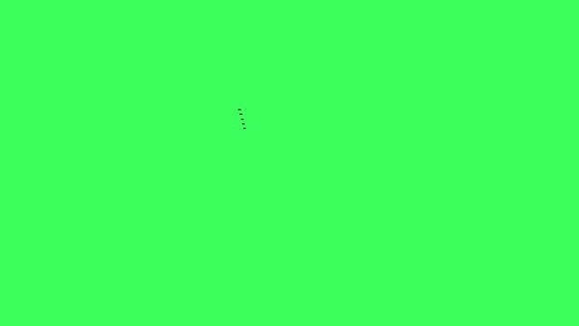 Animation of Line geometric arches and circle abstract shapes, green screen. Modern animated line design set featuring boho aesthetic stripes and grids. Bauhaus, Memphis, and Swiss design animation.