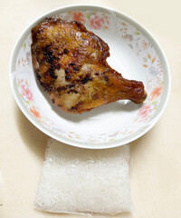 Roasted Chicken with Sticky Rice