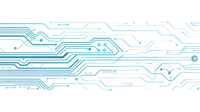 Abstract electronic circuits and pathways with futuristic Incorporate of blue and lines to intricate connections.