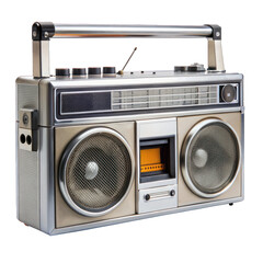 retro radio isolated on white. png