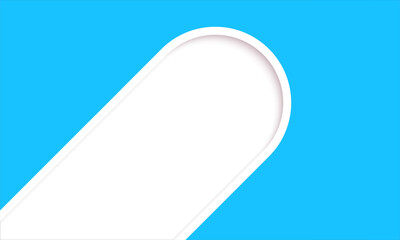 Business presentation template design. 3d Minimalist background on blue color tone, modern and keynote vector illustration for banner, cover, social media post and advertise
