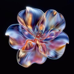 abstract fractal flower