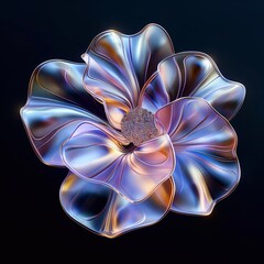 fractal iridescent flower