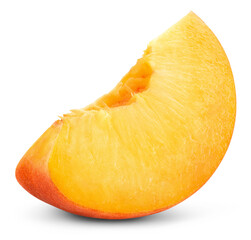 Peach slice isolated png. Peach slice on transparent background. PNG format. Peach for any...