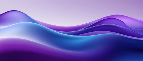 Fototapeta premium abstract purple blue flowing background illustration