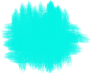 Textured strokes of light blue green oil paint