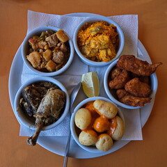 Tapas mixture on Gran Canaria,Canary Islands,Spain,Europe

