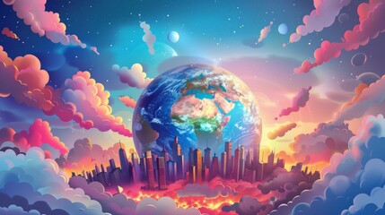 Mythological World Illustration