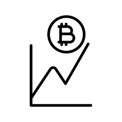 Bitcoin Evolution Icon Ideal for Cryptocurrency and Blockchain Themes