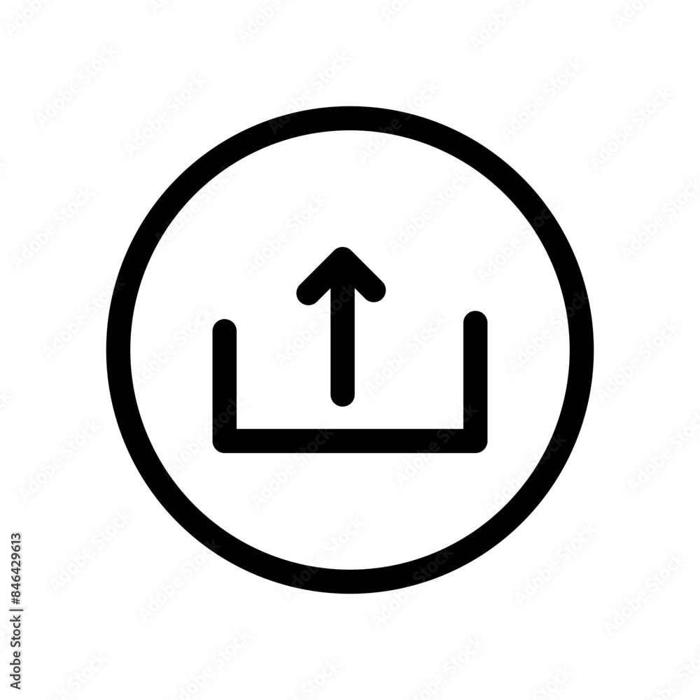 Aufkleber upload icon ideal for digital and internet themes