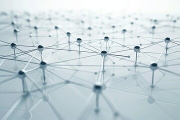 A network of interconnected nodes, symbolizing the theme of global connectivity and social media