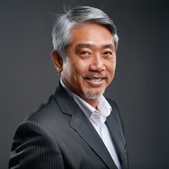 Un homme d’âge moyen, beau et au teint foncé, aux cheveux noirs avec des cheveux gris, aux cheveux courts, aux cheveux ondulés et à la pilosité faciale débraillée_