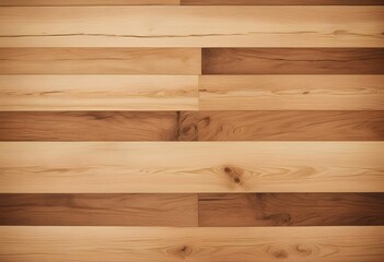 Wooden thin floor, panels, countertop close up where light brown alternates with dark brown