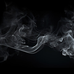 Fototapeta premium smoke on black