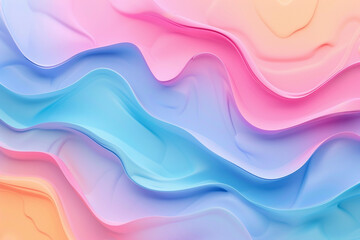 Abstract waves painting texture colorful background. Minimalist and fragile aesthetic. Fluid art texture for business presentation, banner, brochure, and poster. Generative AI