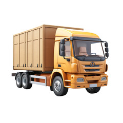 truck isolated on white, png