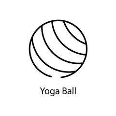 Yoga Ball vector icon