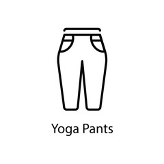 Yoga Pants vector icon