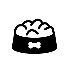 pet food bowl icon