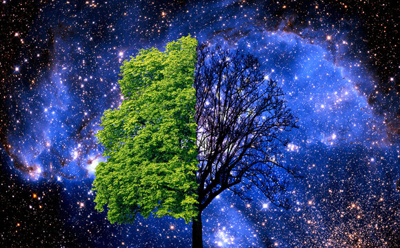 Climate change, conceptual illustration