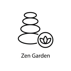 Zen Garden vector icon