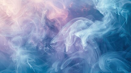 Ethereal mist swirling in dreamy hues