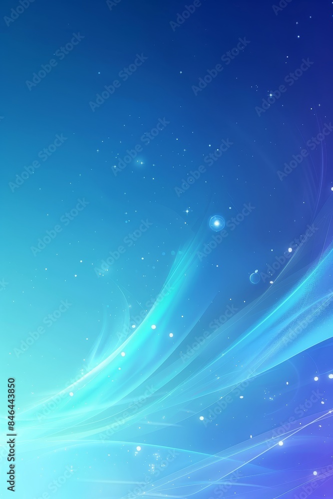 Fototapete Dynamic abstract blue energy flow with vibrant light and fluid motion, showcasing futuristic artistic design and luminous visual patterns, Gernerative AI