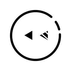 rewind backward icon