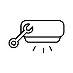Repair Air Conditioner Icon Perfect for HVAC and Home Maintenance Designs