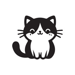 cat silhouette vector illustration