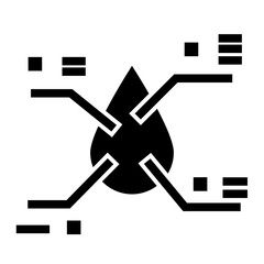 Fototapeta premium water monitoring icon