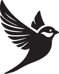 Sparrow icon silhouette