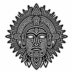 Fototapeta premium design inspired by ancient mystique of Aztec symbolism! designs capture the essence of their rich cultural heritage, perfect for t-shirts, business cards, and Central American tourism.