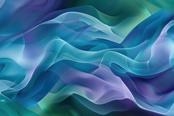 Fototapeta premium abstract background, shapes in blues and green, wave wallpaper, patterns lines and swirling shape