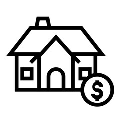 Selling house icon