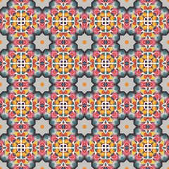 a very pretty colorful geometric print fabric pattern for a wallpaper