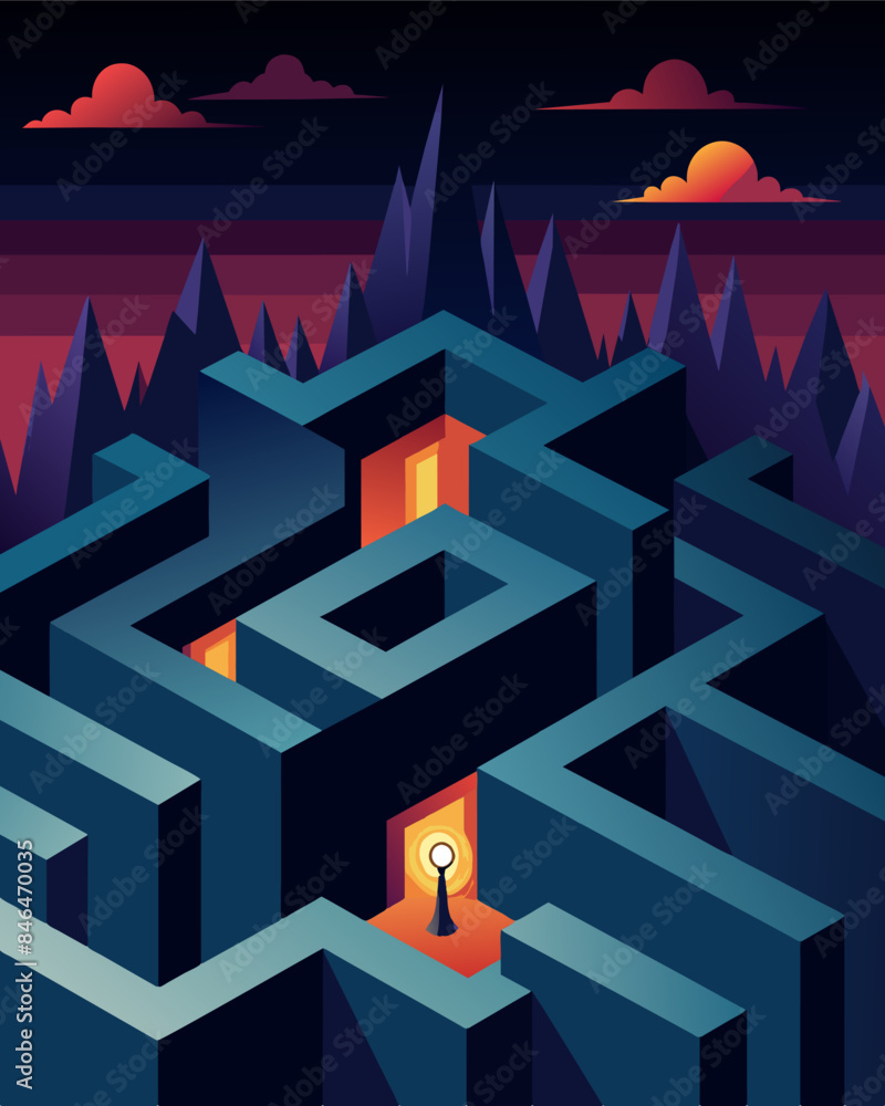 Poster the only source of light in the maze comes from faint glimpses of hope and selfawareness but they ar