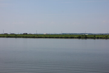 利根川下流の風景。