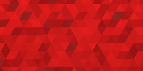 Red vector digital technology polygon pattern background .Abstract modern geometric low poly pattern .red polygon mosaic technology background design .