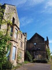 an old castle - like structure, in the city of edinburgh