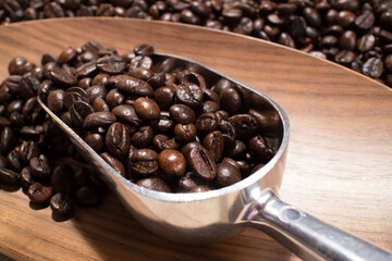 coffee beans on the table